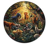Jungle Animals 1000 Pieces Science Fiction Jigsaw Puzzles For Adults Family Challenge Toys Stress Relieving Entertainment Cultivate The Spirit of Teamwork For Adults Gifts 1000pcs (67.5x67.5cm)