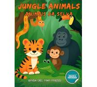 Jungle Animals / Animais da Selva: Bilingual Early Learning Activity Book for Kids Ages 3-10 (Portuguese for Kids Coloring Book Series)