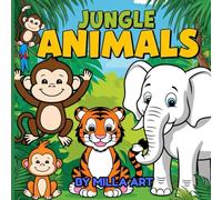 Jungle Animals :Coloring book for adults and kids