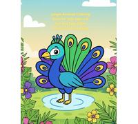 Jungle Animals Coloring Book for Kids Ages 4-8: Fun and Easy Safari Animal Coloring Pages: Includes Lions, Elephants, Monkeys, Giraffes, Tigers, and More Jungle Friends