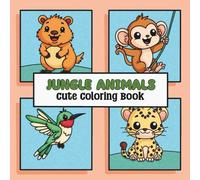 Jungle Animals: Cute Coloring Book