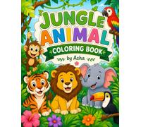 Jungle Animals: Simple & Cute Animal Coloring Book