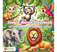 Jungle dieren kleurboek: 50 kleurplaten voor eindeloos kleurplezier
