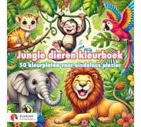 Jungle dieren kleurboek voor kinderen 4-8 jaar: 50 jungle dieren kleurplaten voor eindeloos kleurplezier. Enkelzijdige druk. Makkelijk afscheurbaar.