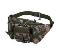 (Jungle Digital)Outdoor Sports Waterproof Waist Bag Stylish Multi-Purpose Cross-body Fanny Pack for Hiking Running