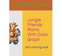 Jungle Friends Picnic With Color Graph: kid's coloring book