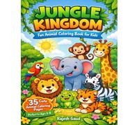 Jungle Kingdom: Fun animal coloring book for kids