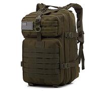 Jungle Leopard 50L Capacidad de gran capacidad Hombre Ejército Mochilas tácticas Mochilas de asalto militar Outdoor EDC Molle Pack para el trekking Camping Baging(TBP001Army Green)