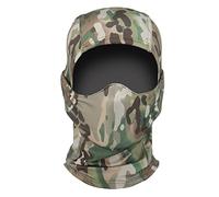 Jungle Leopard Máscara táctica de Silicona con Capucha for la Cabeza, Cara Completa, for Montar a Caballo, a Prueba de Viento, Protector Solar, for Airsoft, Caza, Cubierta for la Cabeza(CP)
