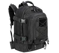 Jungle Leopard Mochila táctica extra grande de 60 litros for hombres y mujeres, bolsa for ordenador portátil de viaje, resistente al agua, for exteriores(BK)
