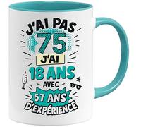 Jungle Mug | Divertida taza de cumpleaños para hombres y mujeres | Soy 18 con experiencia | Divertida taza de café vintage 20 - 100 | Idea de regalo de cumpleaños (75)