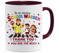 Jungle Mug Regalo de agradecimiento con diseño de guardián escolar | Bonita taza de café, agradecimiento al personal de la Patrulla Cruzada, regalos para profesores para mujeres, ayudante de seguridad
