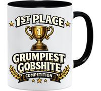 Jungle Mug Regalos divertidos para hombres, diseño de concurso Grumpiest Grumpiest Gobshite | Día del Padre de parte de la hija | Cumpleaños de papá | Regalo de abuelo | Taza de café grosera novedosa