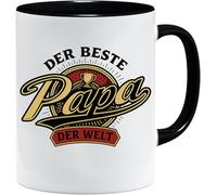 Jungle Mug Taza con texto en alemán Der Beste Papa der Welt | Kaffeeasse als Vatertagsgeschenk | Geburtstag | Geschenkidee Vater-tag | Bester Geschenk Geburtstag