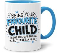 Jungle Mug Taza de café divertida de cerámica de 325 ml, regalo para papá de hija o hijo