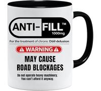 Jungle Mug Taza divertida, antirelleno, 1000 mg que puede causar bloqueos en la carretera, regalos para compañeros de trabajo, nuevo trabajo para mujeres, felicitaciones y bien hecho, accesorios de