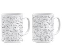 Jungle Mug Taza divertida con tetas y penes | Regalos divertidos para hombres | Taza divertida para oficina | Taza pervertida con texto | Taza de café con tetas (pechos y penes)