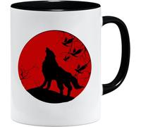 Jungle Mug Taza vikinga nórdica, idea de regalo para hombres mayores, papá, abuelo, taza de café, diseño vikingo, cránea, jarra de cerveza Thors Hammer (VIKING009)
