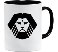Jungle Mug Taza vikinga nórdica, idea de regalo para hombres mayores, papá, abuelo, taza de café, diseño vikingo, cránea, jarra de cerveza y martillo (VIKING003)