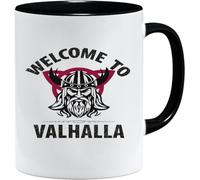 Jungle Mug Taza vikinga nórdica | Taza de regalo para hombres viejos, papá, abuelo, taza de café, diseño vikingo, diseño de calavera y martillo de Thors (VIKING022)