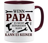 Jungle Mug Wenn Papa Es Nicht Reparieren Kann | Tasse Papa Vertertag mit Spruch | Kaffeasse als Vatertagsgeschenk | Geburtstag | Geschenkidee Vater-tag | Bester Geschenk Geburtstag