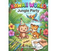 Jungle Party: Kawaii World - Big and Bold Coloring Book for Kids and Adults: A Cute Jungle Animals Coloring Book for Kids, Toddlers and Beginners - ... WORLD - Junior Series - Big, Bold & Easy)