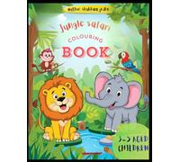 jungle safari:A fun colouring book for kids aged 3-5