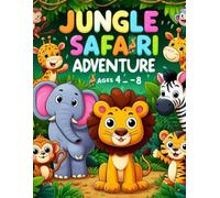 Jungle Safari Adventure: Cute Jungle Scenes with Bold Lines and Simple Backgrounds