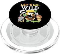 Jungle Safari Let's Get Wild 5th Birthday Zoo Niño de 5 años PopSockets PopGrip para MagSafe