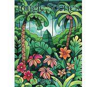 Jungle Scenes: Coloring Pages Featuring Jungle Scenes in Traditional, Mosaic, and Stained Glass Styles