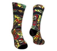 Jungle Socks Calcetines Deportivos Divertidos Unisex para CrossTraining, StreetWear, Running, Fitness, Gimnasio y LifeStyle. 36-38 EU