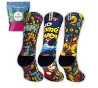 Jungle Socks, Pack de 3 Calcetines Deportivos Divertidos para Crossfit, Gimansio, Ciclismo, Running, Pádel, Halterofilia, Trekking. Cómodos, Resistentes y Sin Costuras. Diseñado en Europa.