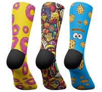 Jungle Socks, Pack de 3 Calcetines Deportivos Divertidos para Crossfit, Gimnasio, Ciclismo, Running, Pádel, Halterofilia, Trekking. Cómodos, Resistentes y Sin Costuras. Diseñado en Europa.