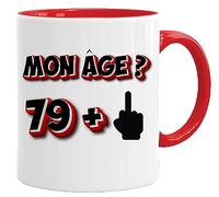 Jungle - Taza de regalo de cumpleaños de 80 años Rigolo divertido | Regalo de cumpleaños para él o ella | Profanidad gruesa | Taza regalo | Hombre Mujer Humor Original (80)