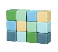 JungleDove 12 Piezas Bloques Espuma Bebe Cuero PU 15x15x15cm Tema Macaron