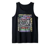 Junglist Música Tambor Y Bajo Tocadiscos Jungle Music Junglist Camiseta sin Mangas