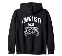 Junglist - Tocadiscos para DJ de la Selva Sudadera con Capucha