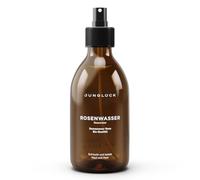 Junglück - Agua vegana de rosas - Limpieza y cuidado para rostro y cuerpo - Cosmética natural y sostenible - Made in Germany - Recipiente de cristal - 250 ml