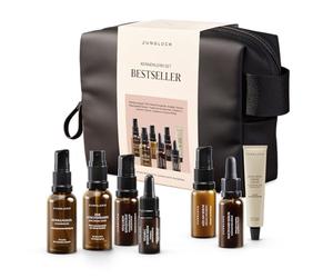 JUNGLÜCK Juego de regalo para piel radiante, gel limpiador, tónico facial de zinc, 4 sueros y crema hialurónica, rutina para una piel clara