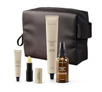 JUNGLÜCK Travel Set Sun & Care | Set de protección solar SPF 50 para cara, cuerpo y labios - Fluido solar, crema solar, spray de aloe vera y bálsamo labial hialurónico
