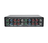 Junguluy RGB Component Switch Selector 5 3 Vías Cable YPBPR Componente Switch AV Switch para PS2 DVD Player TV