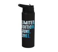 Junio 1961 Año 1961 Retro 1961 Vintage Edición Limitada Stainless Steel Insulated Water Bottle