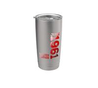 Junio 1961 Año Legendario 1961 Retro 1961 Vintage 1961 Vaso térmico de acero inoxidable de doble pared
