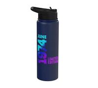 Junio 1974 Edición Limitada Retro 1974 Vintage Año 1974 Stainless Steel Insulated Water Bottle