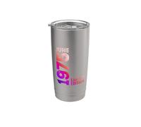 Junio 1975 Año 1975 Retro 1975 Vintage Edición Limitada 1975 Vaso térmico de acero inoxidable de doble pared