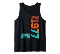 Junio 1977 Año 1977 Retro 1977 Vintage 1977 Desde 1977 Camiseta sin Mangas