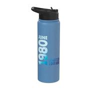 Junio 1980 Año 1980 Retro 1980 Vintage Edición Limitada 1980 Stainless Steel Insulated Water Bottle