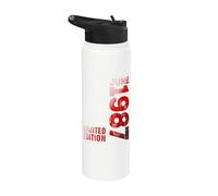 Junio 1987 Año Legendario 1987 Retro 1987 Vintage 1987 Stainless Steel Insulated Water Bottle