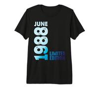 Junio 1988 Año 1988 Retro 1988 Vintage Edición Limitada 1988 Camiseta Premium