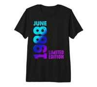 Junio 1988 Edición Limitada Retro 1988 Vintage Año 1988 Camiseta Premium
